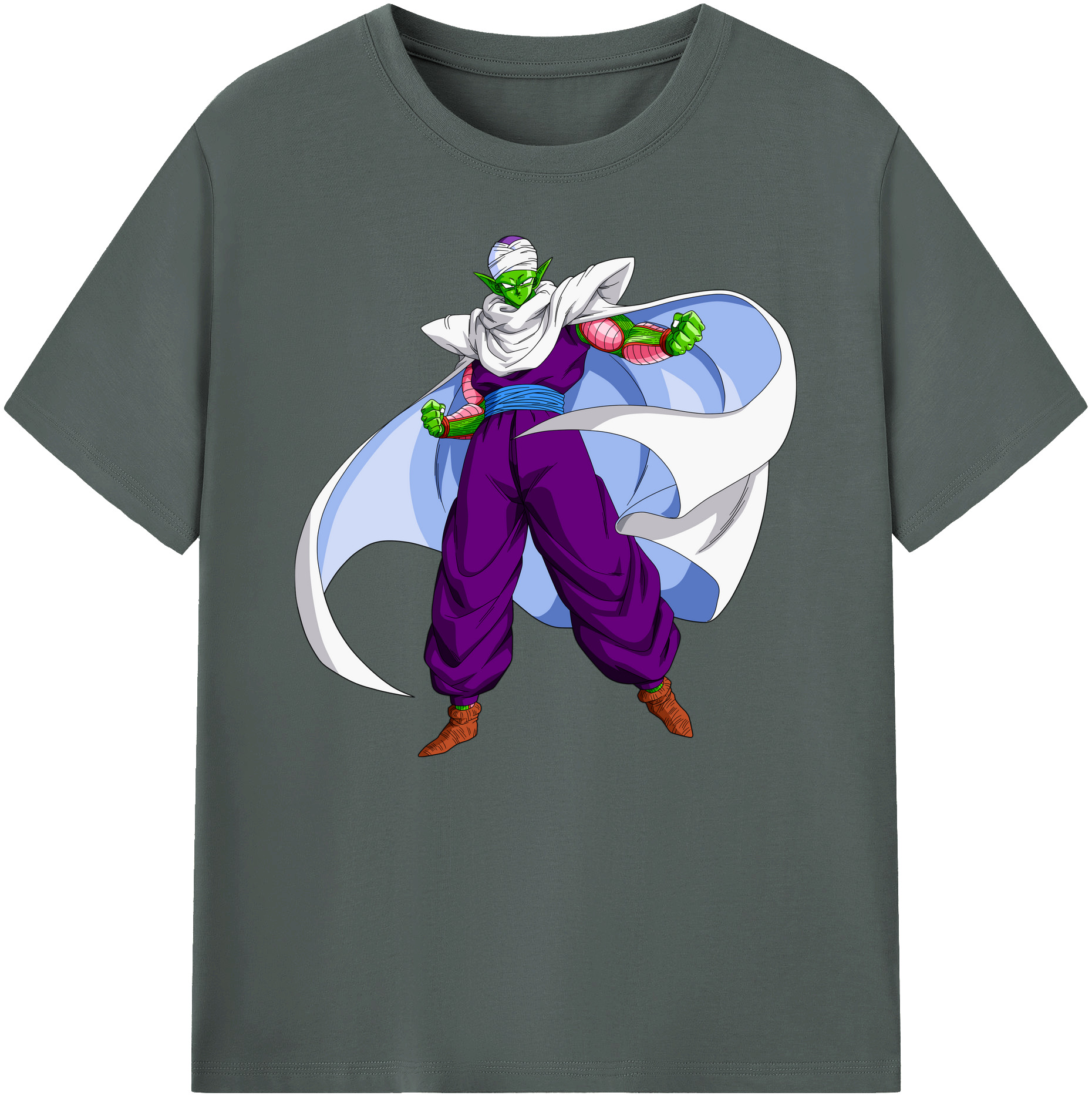 （画像用） ドラゴンボール ピッコロ DRAGON BALL Piccolo 綿100％ メンズ半袖Tシャツ｜肌触りやわらか＆通気性